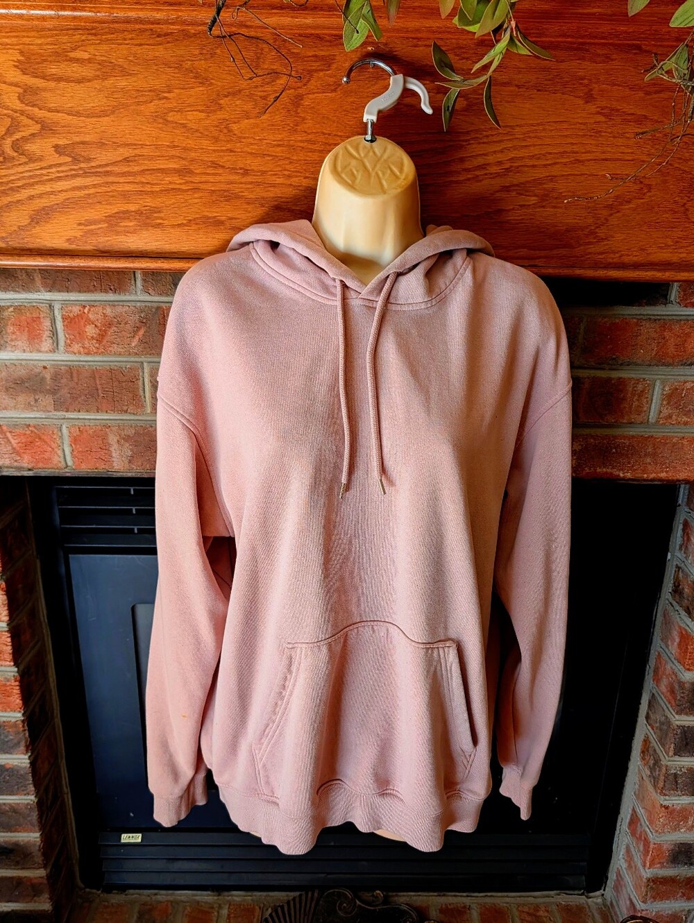 Cozy Oversized Dusty Pink Hoodie Size Medium